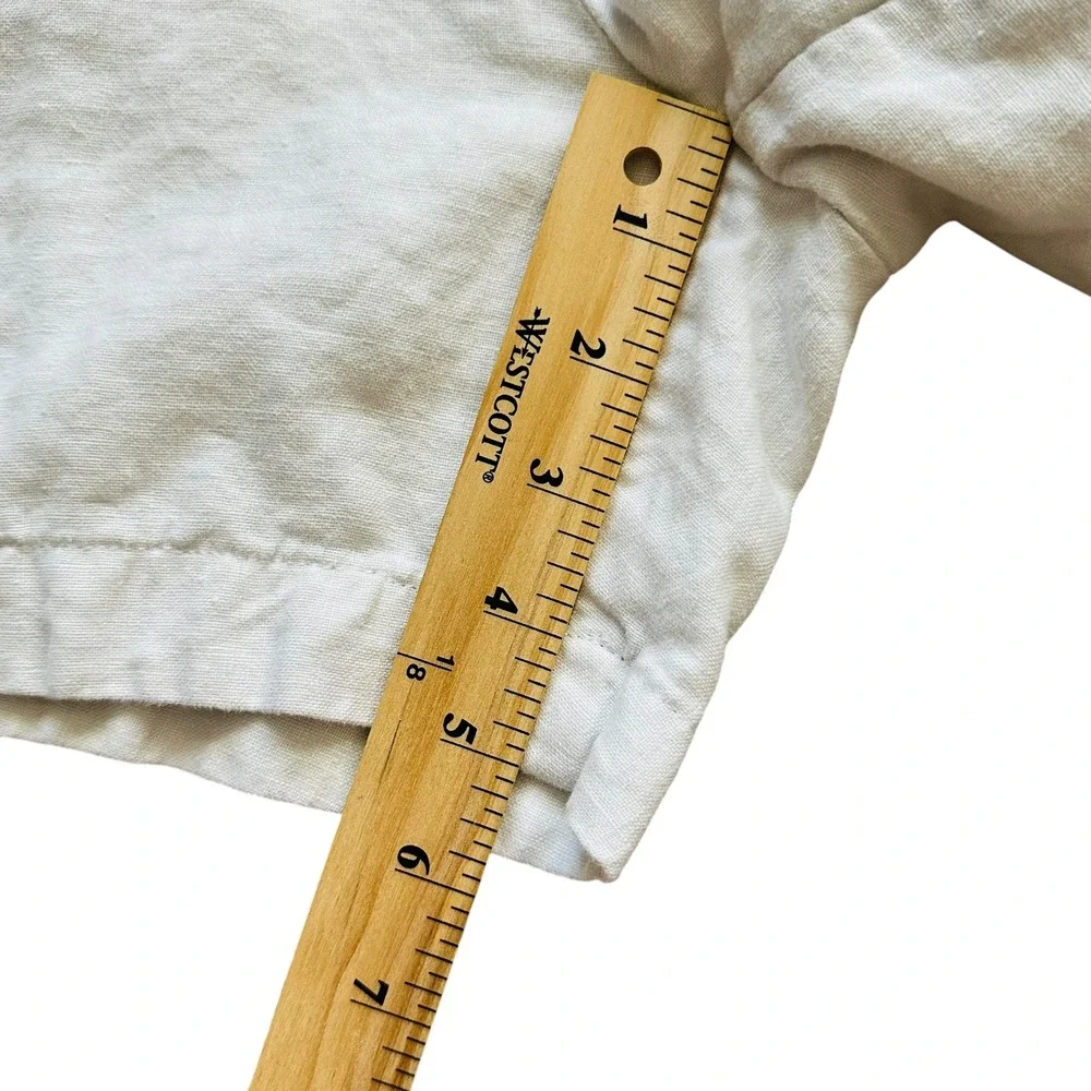 Coastal Banana Republic Linen Chino Shorts 38 Cream Summer Resort Preppy